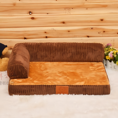 捷華 沙發寵物窩 S號 55*45*15cm 咖啡色, 咖啡, S號(55 x 45 x 15cm), 1個