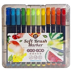 SIMBALION 雄獅 可水洗軟頭水彩筆 BP-36, 24色, 1盒