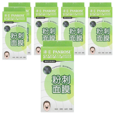 PANROSE 潘柔 粉刺面膜, 微粒竹炭添加 快速清潔粉刺 深層 滋潤 緊緻, 1條, 6盒