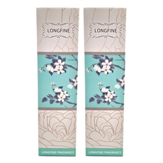 LONGFINE 朗氛 植物精油 ins北歐乾燥花無火香薰擺飾, 太平洋海風, 50ml, 2瓶