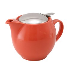 ZERO JAPAN 典藏不鏽鋼蓋壺 陶瓷 蘿蔔紅, 450ml, 1個