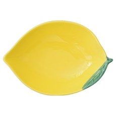 小麥購物 創意水果造型陶瓷碗 L963 16.5cm, 檸檬, 1個