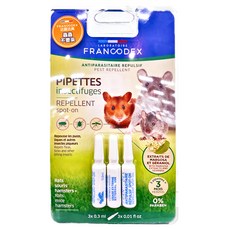 FRANCODEX 法典 小動物蟲蟲終結者 外用套裝, 含維生素E，成分安全，驅蟲同時也能保養寵物肌膚，幫助呵護您的小寵, 0.9ml, 1組
