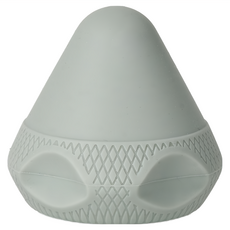 LEADER X 吸盤手持2合1筋膜球, 矽膠材質, 直徑7x7.5cm, 綠色/灰色, 1個