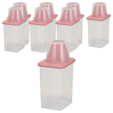 Cimelax 方形穀物罐 950ml, 顏色隨機, 108 x 88 x 200mm, 8個