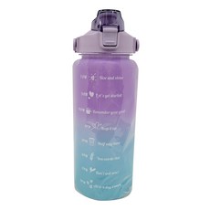 HIKARI 日光生活 漸層多彩運動水壺, 漸層粉彩, 2L, 1個