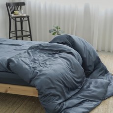 BUHO 布歐 素面文青 300織 TENCELTM 天絲TM 6ST08 蒼山藍 床包兩用被四件組