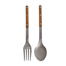 SABRE PARIS BISTROT 柚木 配餐用叉匙組 法國製造, 2368-014-1192 26cm, 霧面, 1組