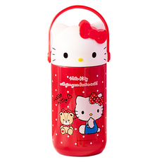 SHIERN-CHIU 廣億實業 HELLO KITTY 造型真空食物燜燒罐, 附專用湯匙及收納空間, SUS 304不鏽鋼, 紅色, 500ml, 1個