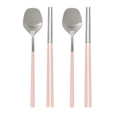 Maison Objet Ciel Delight 湯筷組, 2套, 櫻花粉, 湯匙 + 筷子