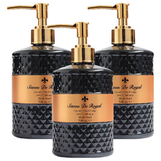 Savon De Royal 奢華尊爵黑珍珠 洗手乳，含保濕霜配方，甜橙白松香前調，廣藿香香草後調, 500ml, 3件