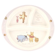 Skater 竹纖維美耐皿分隔餐盤 3格 430ml, 維尼, 1個