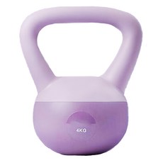 FOSO 壺鈴小啞鈴,紫色,4kg,居家健身訓練器材, 1個