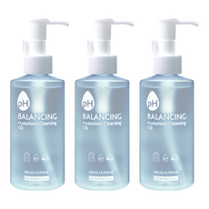 Prreti 弱酸性玻尿酸卸妝油, 壓花凹凸/平滑雙面卸妝, 富含天然植萃成分, 保濕提亮, 適合所有膚質, 200ml, 3瓶