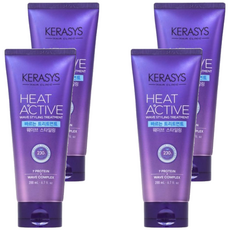 KERASYS 熱活捲髮造型吹整精華, 7種蛋白質, 秀髮護理, 200ml, 4條