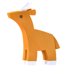 HALFTOYS 哈福玩具 高角羚 IMPALA 16 x 16 x 5.5cm 適用4~7歲, 1個