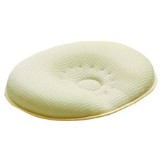 Reine Luft 嬰兒枕頭, 7層網狀填充物, 柔軟透氣, 有效分散頭部壓力, 31 x 23 x 5cm, 米色