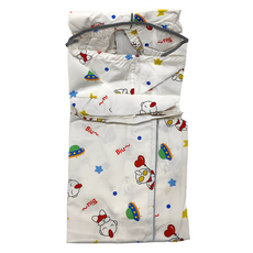 ULTRAMAN 超人力霸王 愛北鼻 親子同款防水雨衣 加厚款, 附同款收納袋, 白底奧特曼, XL