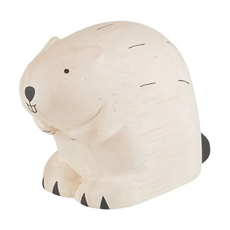 T-Lab. 手刻原木小動物, 河狸 米色