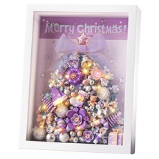 LoZ 1963 微型迷你積木 聖誕樹相框, 浪漫紫, 1個