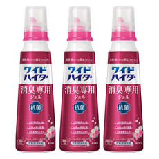 Kao 花王 Wide Hiter CLEAR HERO 衣物除臭凝膠 有效去除汗臭/皮脂臭/晾乾臭/食物氣味, 570ml, 3瓶