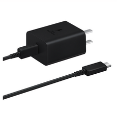 E Store 三星專用45W充電器+2米Type-C充電線組 快速充電 簡約設計, 黑色, 1組