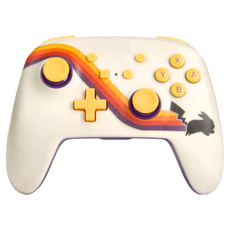 PowerA 無線遊戲手把 增強款 藍牙5.0技術, 電池續航長達30小時, WLC001, 復刻皮卡丘, 1個