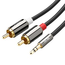 UGREEN 綠聯 3.5mm轉2RCA立體聲音源線 5m, 單一商品, 1條