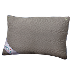FiTNESS 費尼斯 麂皮碎乳膠QQ透氣枕 天然環保防蟎抗菌台灣製造, 1個, 麂皮 灰色
