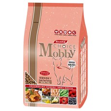 Mobby 莫比 全齡貓 愛貓無穀配方乾飼料 高蛋白質 扁圓小顆粒, 鵪鶉 + 鴨肉, 1.5kg, 1袋