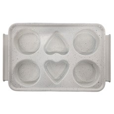 sOlac 多功能陶瓷電烤盤配件 六格料理盤, 1個, 334mm