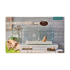 GEX 愛鼠 透視屋 450 附水瓶 轉輪, 尺寸46.8*31*28.2cm, 高透明度的玻璃與壓克力材質, 66159, 1個