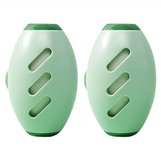 毛皇上 水洗黏毛滾球, 綠色, 2個