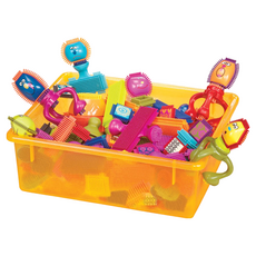 B.toys 布萊斯特鬃毛積木 75pcs, 混合色, 1盒