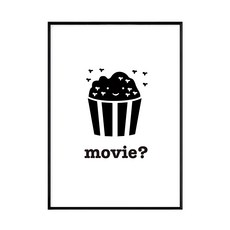 電影爆米花主題畫作, 黑色