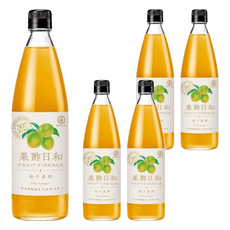 Kong Yen 果酢日和 梅子果酢 添加果寡糖, 590ml, 5瓶