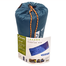 Outdoor Base 人造毛毯睡袋, 藍色, 1個