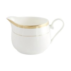 JUST HOME 金莎骨瓷奶罐 2件組, 白色 + 金色, 1組