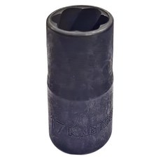 KING TONY 金統立 1/2吋 DR.手動螺旋套筒 17MM 黃黑色, 1個