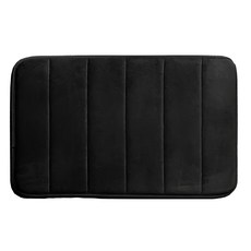 艾米購物 珊瑚絨吸水地墊 300g 黑色 - 柔軟舒適，快速吸水，簡約風格