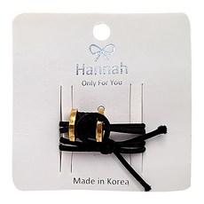 韓國 Hannah 正韓造型髮束 滾輪黑SY12619