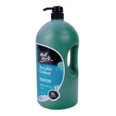 蒙瑪特 壓克力畫室顏料，青綠色，2L, 1罐