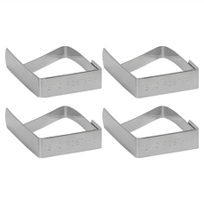 KitchenCraft 桌布固定夾 Set 4, 銀色, 1組