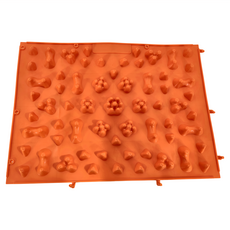 樂居家 尖頭腳底按摩器, TPE材質 37.5x27.5cm 顏色:綠色/藍色/紫色/粉色/紅色/黃色/橘色, 4個