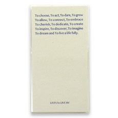 PAPERIAN 生活清單三行每日便攜式萬年手帳, 1個, 黃油