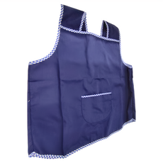 藍色系 花邊經典幼兒輕便圍兜 - 單瓣藍-12號, 軍艦藍, 1件
