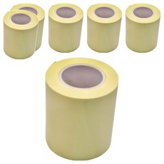 N次貼 紙捲便條 50mmx10M, 粉彩黃, 1捲, 6盒