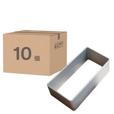 TRIARROW 三箭牌 長方形鳳梨酥模 10入 鋁合金材質, 6.5 x 3.2 x 2.2cm, 1組