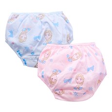 ONEDER 旺達棉品 女童款 冰雪奇緣系列 三角褲 2件組 彈性腰帶設計 親膚材質 臺灣製造