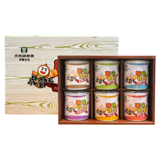 虎尾鎮農會 虎霸王調味花生禮盒 6罐, 810g, 1盒